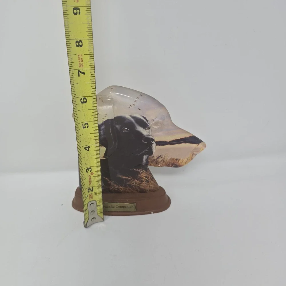 Hamilton Faithful Companion Man's Best Friend Collection Black Lab Dog Sculpture